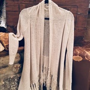 Bcbg cardigan fringe
